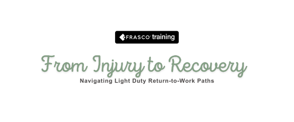 From Injury to Recovery