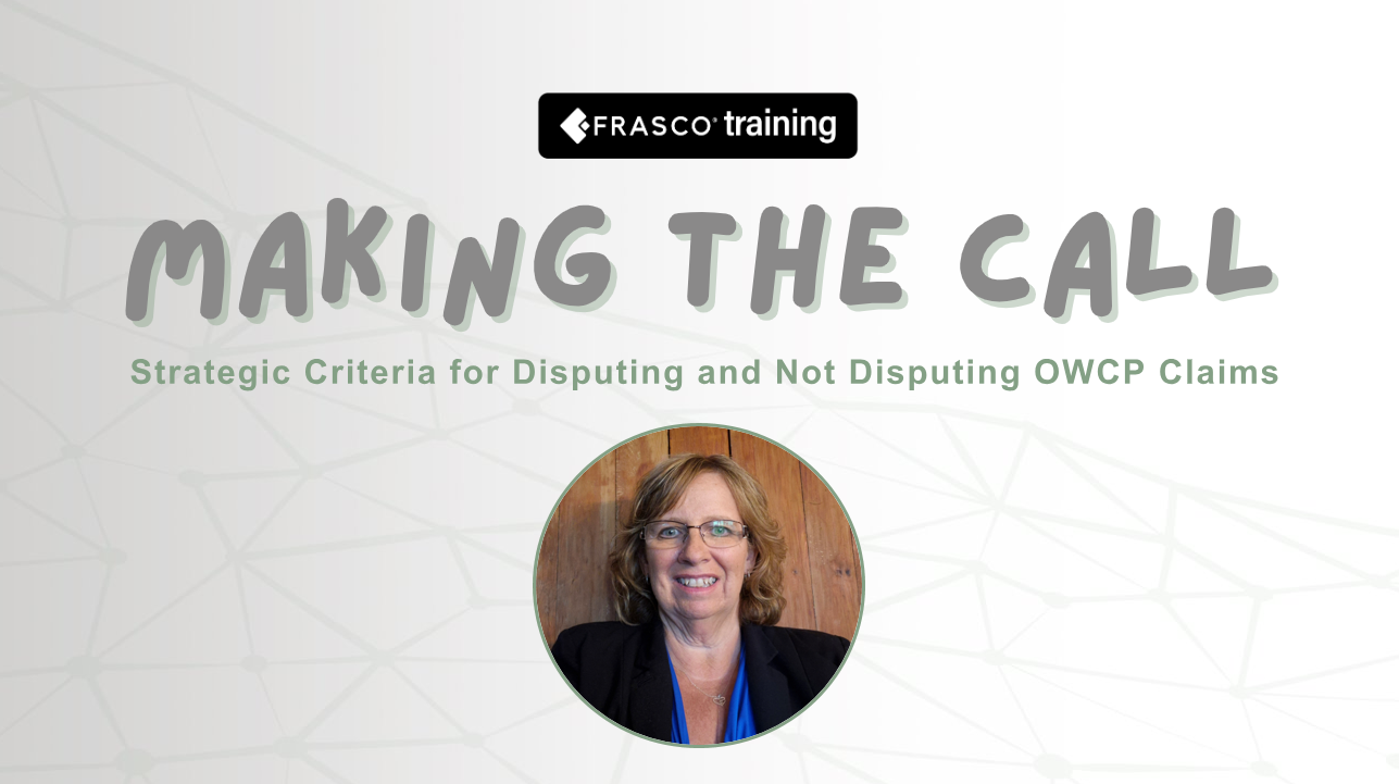Webinar on A Fresh View for Frustrating FECA Files with Government Investigation strategies.